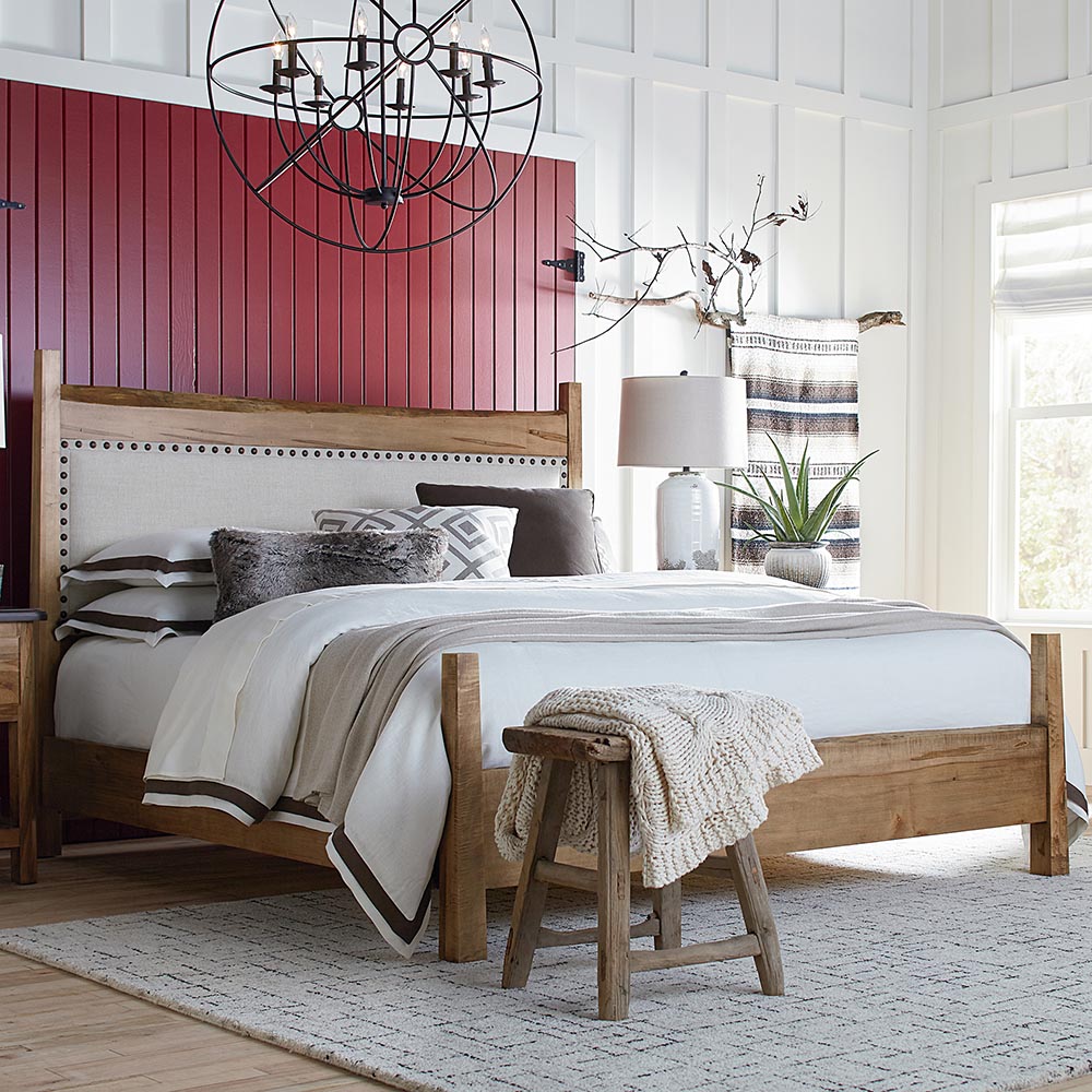 Bench Made Live Edge Uph Bed-image