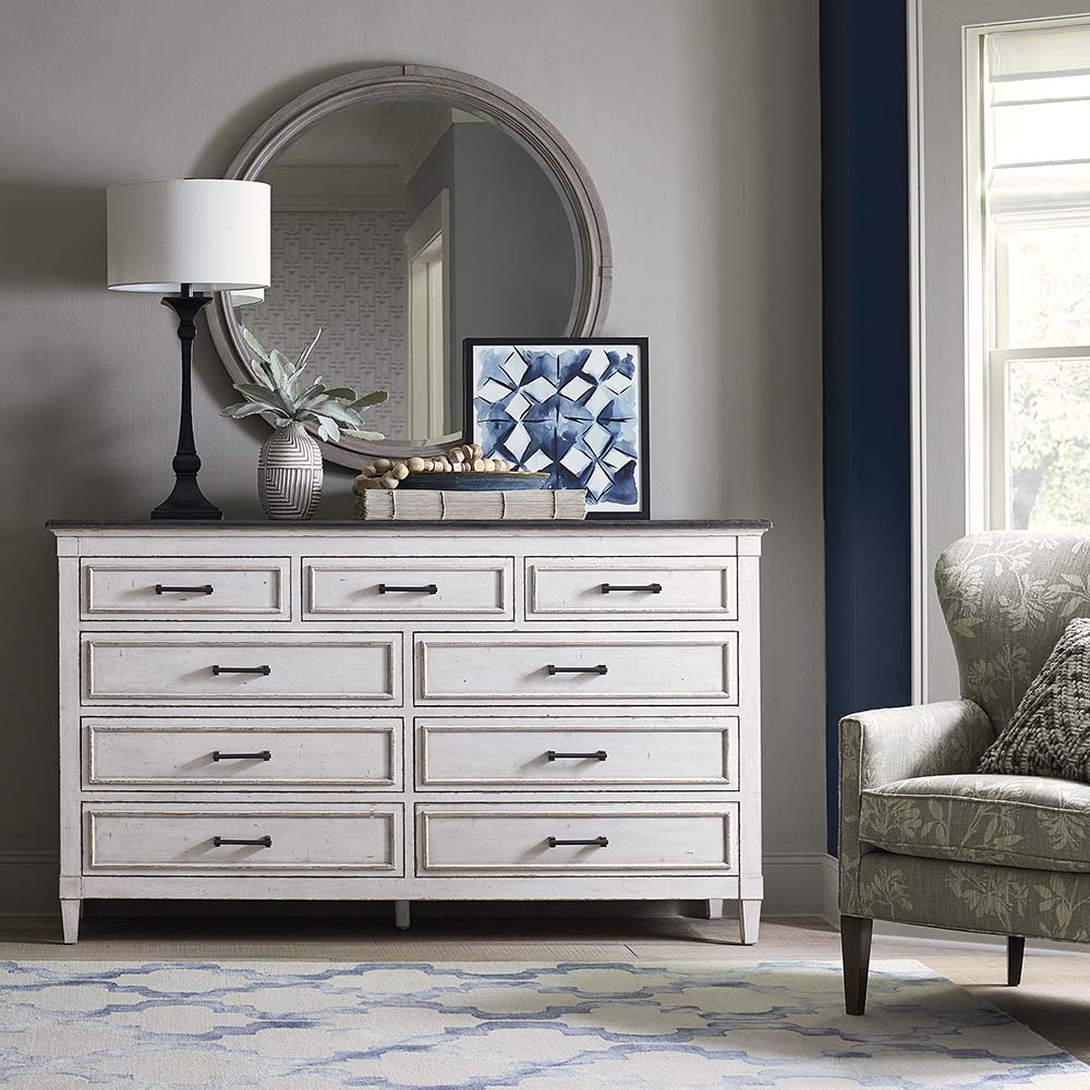 Bella 9 Drawers Stone Top Dresser-image