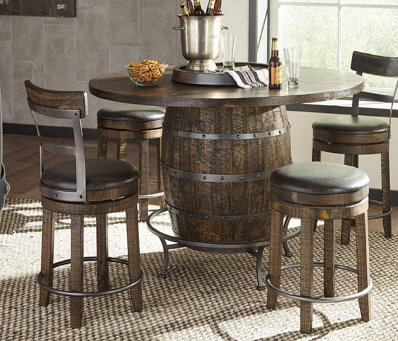 Wine Barrel Pub Table-image