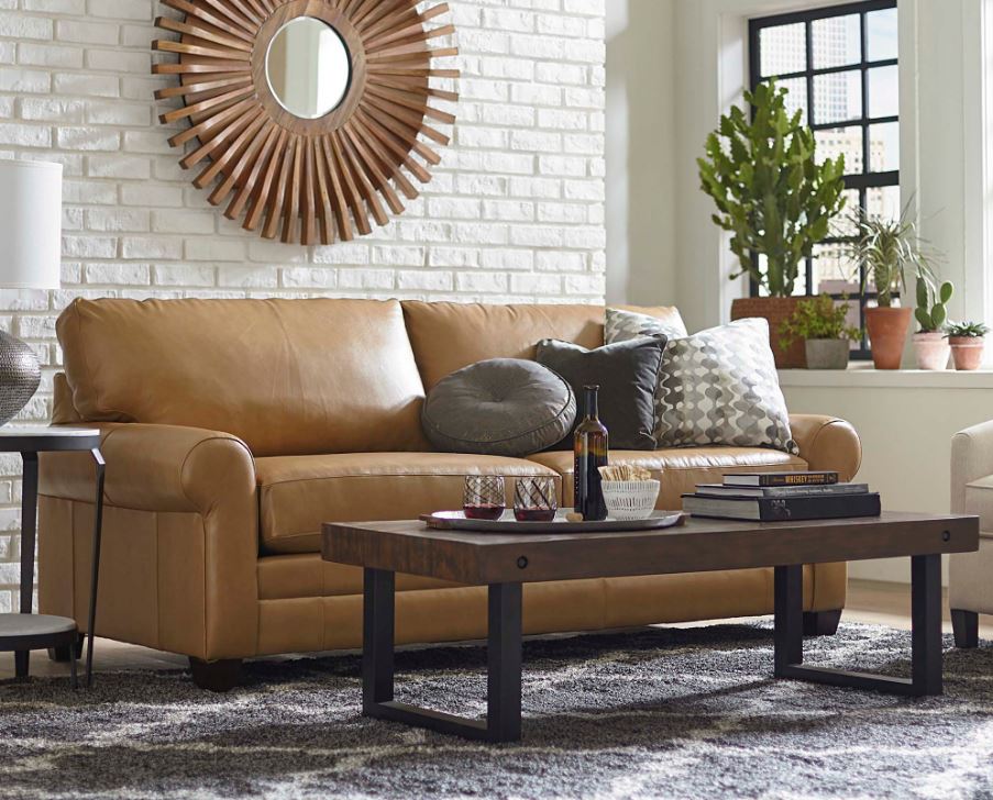 Carolina Custom Leather Sofa-image