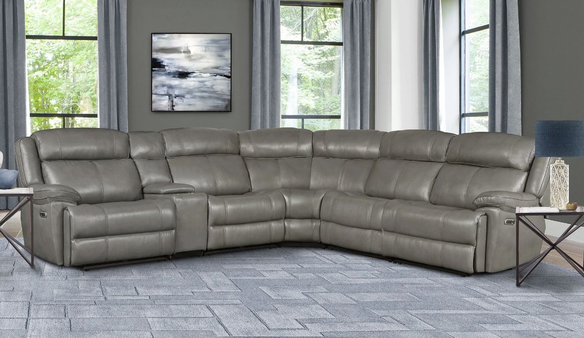 Eclipse Top Grain Leather Sectional-image