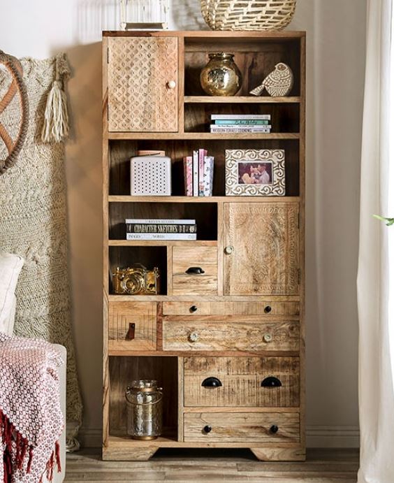 Weathered Rustic Bookcase-image