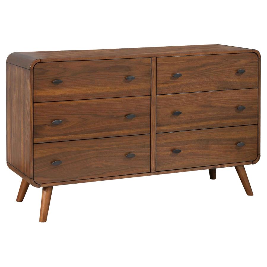 Robbie 6 Drawer Dresser Dark Walnut-image