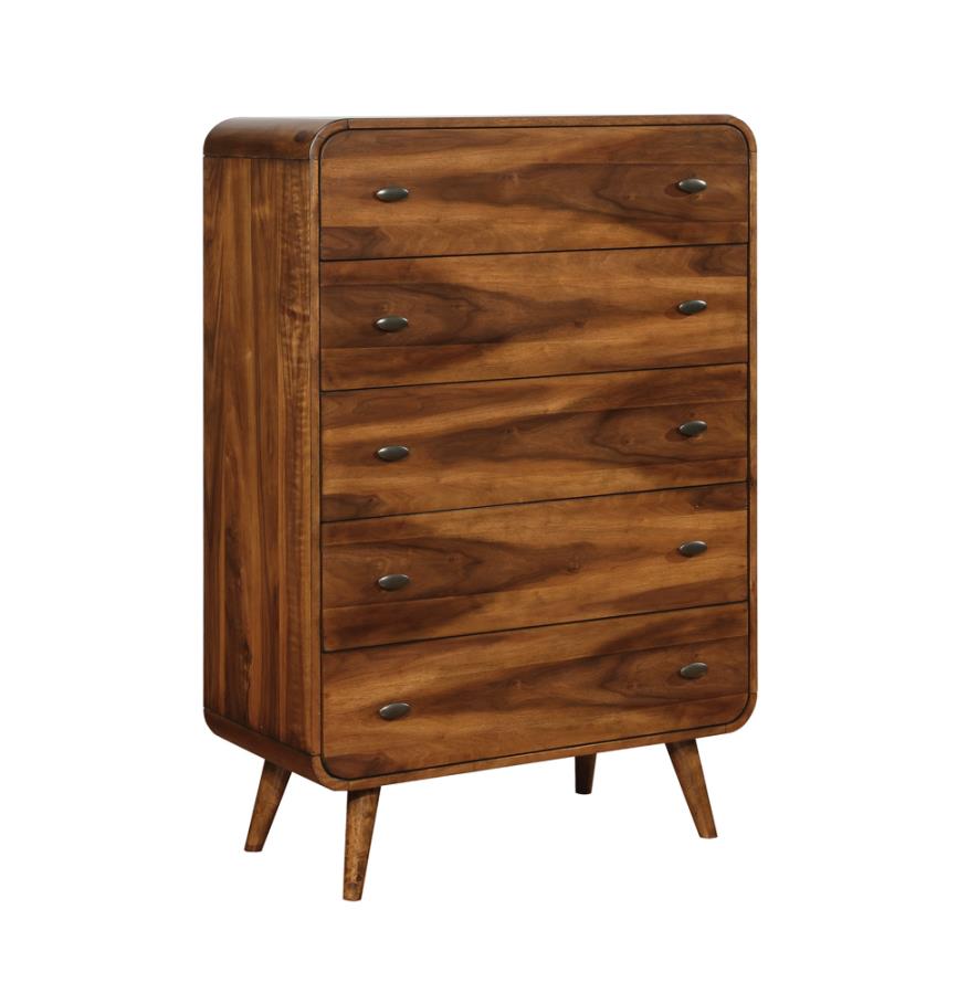 Robbie 5 Drawer Chest Dark Walnut-image