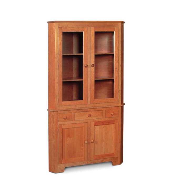 Simply Amish Shaker Corner Hutch-image