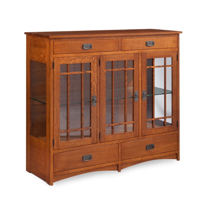 Simply Amish Prairie Missinon Cabinet-image