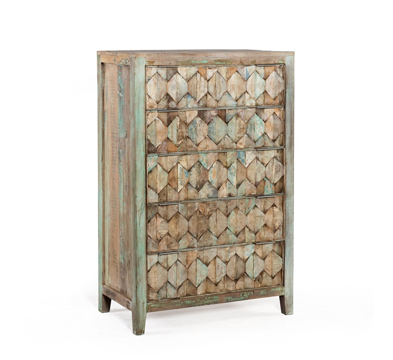 Ibiza Reclaimed Wood Tall Chest-image