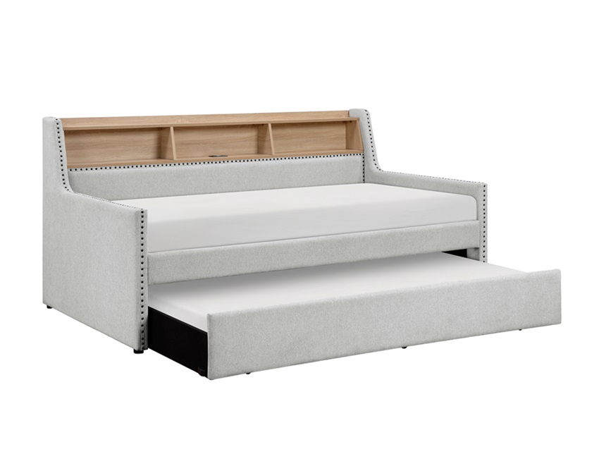 Baxter Daybed with Trundle and Bookcase-image