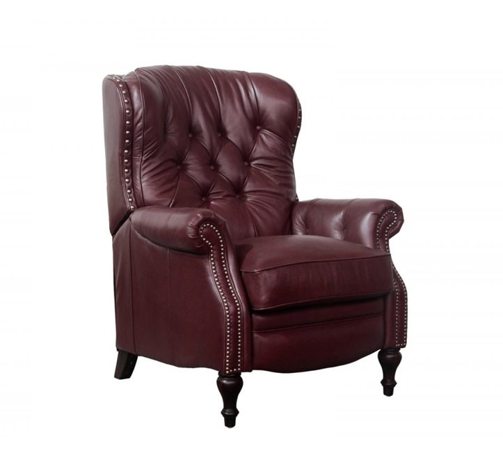 Kendall Manual Leather Recliner-image