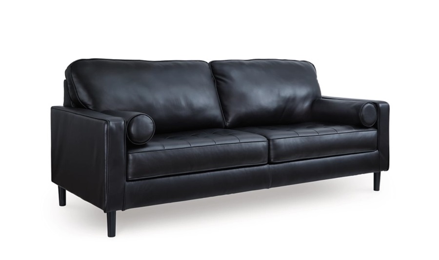 Bryce Mid-Century Leather Sofa-image
